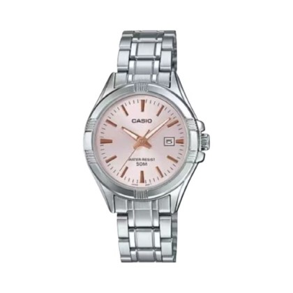 Casio General LTP-1308D-4AV Silver Stainless Steel Band Women Watch